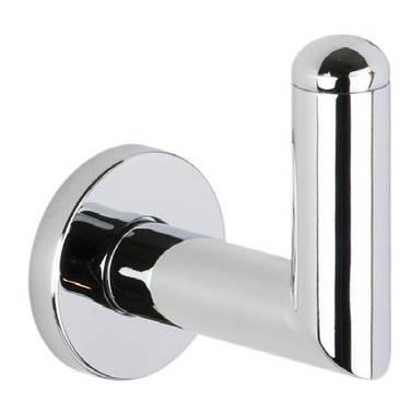 Simple hanger at 90º angle in shiny chrome brass