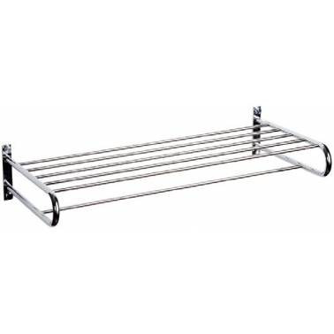 Toalleros repisa con pletina de fijación de latón cromado brillo