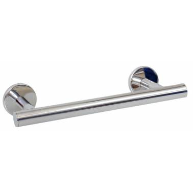 30 cm straight polished stainless steel towel rack