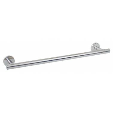 600 mm straight polished stainless steel towel rack