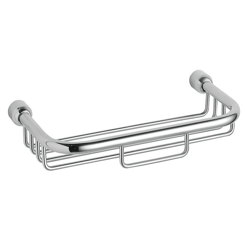 Jabonera de varillas mediana en acero inoxidable brillo