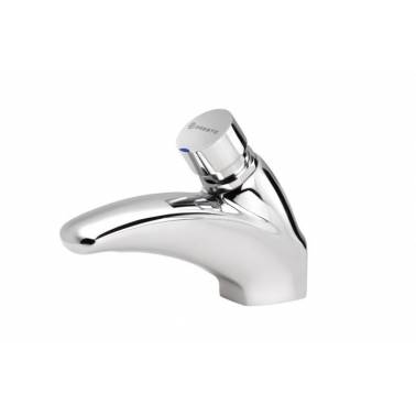 Rubinetto monoacqua PRESTO temporizzato per lavabo da appoggio con apertura a pulsante. Riferimento 66500