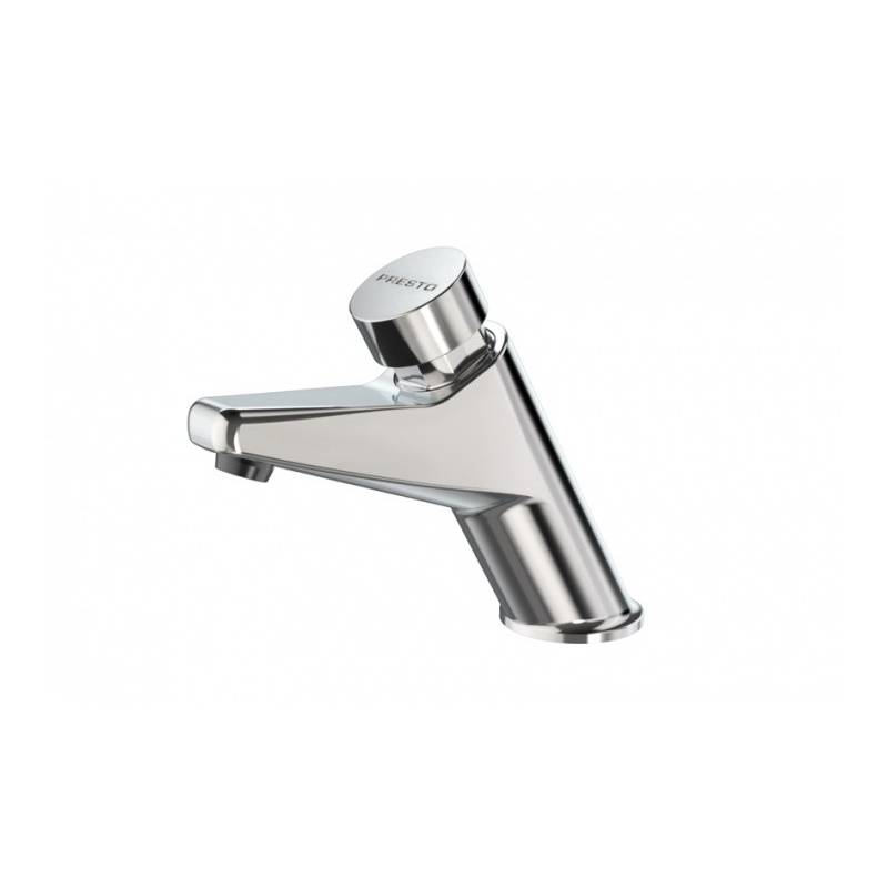 Rubinetto monoacqua PRESTO temporizzato per lavabo da appoggio con apertura a pulsante. Riferimento 20900
