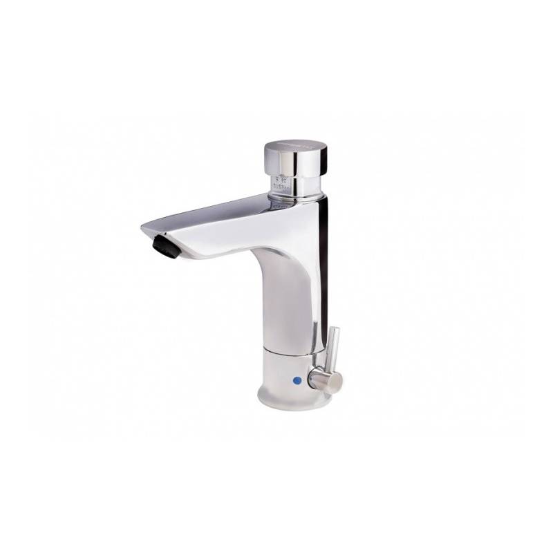 Mitigeur temporisé pour vasque à poser avec ouverture par bouton poussoir référence 26534 PRESTO