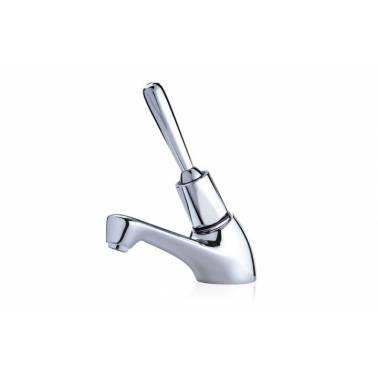 Zeitgesteuerter Einwasserhahn für Aufsatzwaschbecken mit Hebelöffnung und Kugelgelenk Referenz 10661 PRESTO