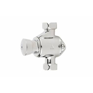 Wall-mounted single-water timed shower tap with push-button opening PRESTO . Reference 65010