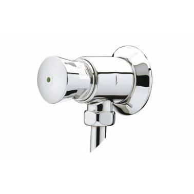 Single-water time-controlled tap for wall-mounted urinals with push-button opening PRESTO . Reference 31706