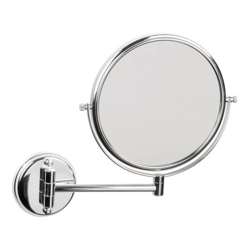 Doppelseitiger Vergrößerungsspiegel, Edelstahl poliert