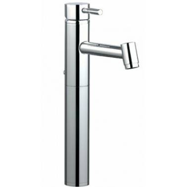 Single-lever washbasin tap model TUBE with high chrome spout with automatic valve, Unisan brand