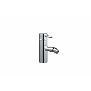 Grifo monomando mezclador para bidé TUBE eco cromo con válvula automática marca Unisan