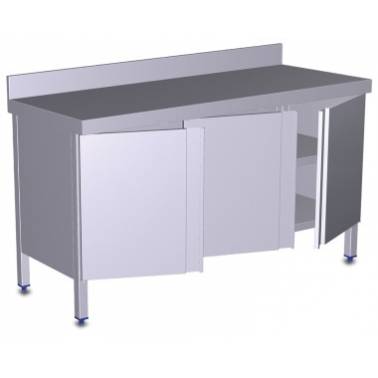 Mesa de cocina mural con puertas abatibles de 2000x500 mm referencia 74018 Fricosmos