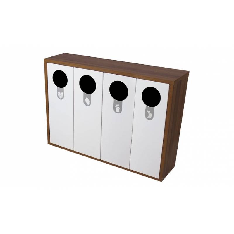 Móvel para caixote de reciclagem modelo Helsinki, marca Cervic, referência MCON042