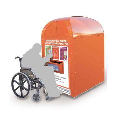 Maxi container for collecting bottled domestic oil 900L Cervic, reference MEU05416