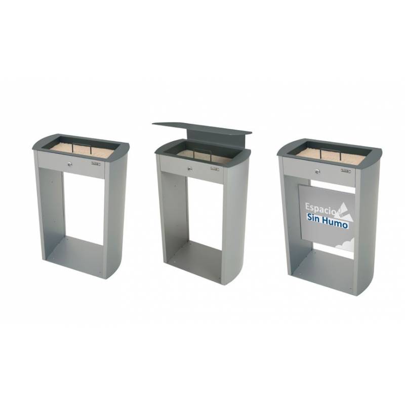 Städtischer Sandaschenbecher mit 8 l Fassungsvermögen, Modell Sahara Cervic, Referenz MPCU2911