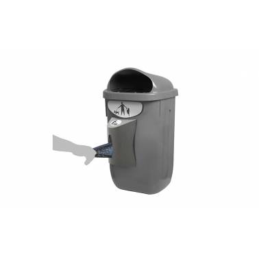 Papelera con dispensador de bolsas caninas modelo Beagle Bin Cervic, referencia MPCU25125