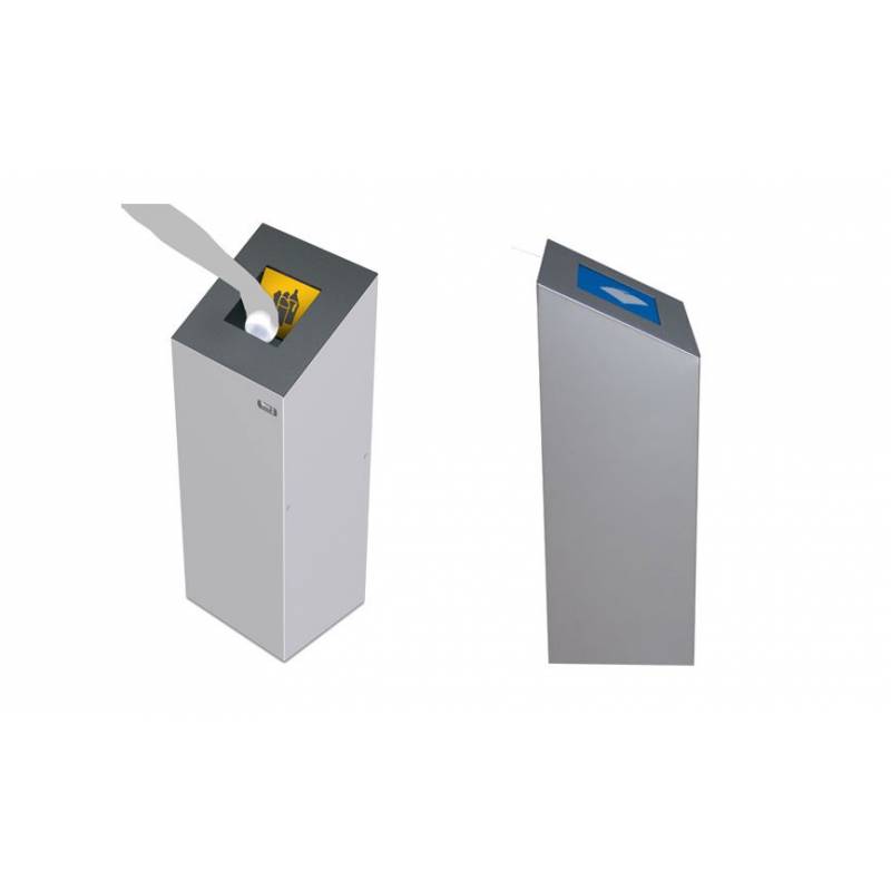 Papelera de reciclaje modelo Altea con varias medidas y acabados disponibles marca Cervic. Referencia MEC411101